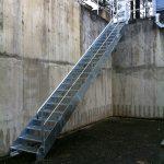 escalier d’accès technique acbi marche caillebotis