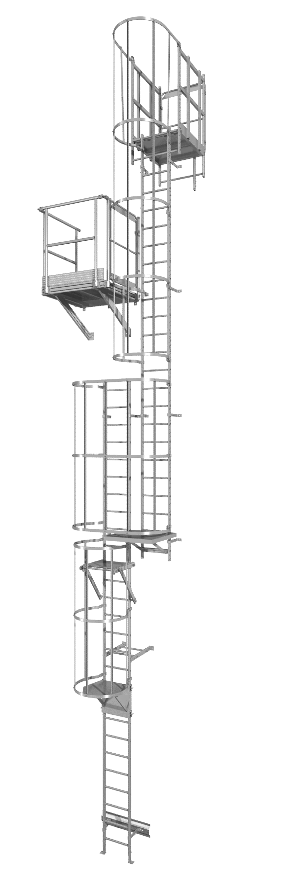 Échelle Fixe (crinoline) Aluminium