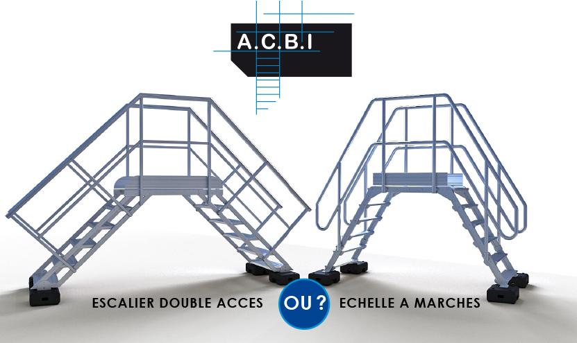 saut de loup acier et échelle à marche aluminium