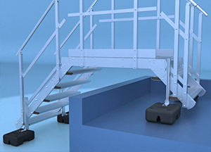 Escaliers pour saut de loup