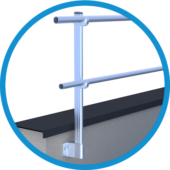 garde corps aluminium technique vertical