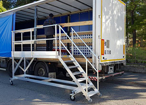 quai de chargement mobile aluminium 3m confort