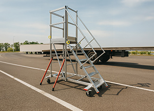 quai de chargement mobile aluminium 1m