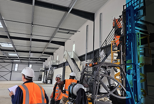 escalier sur mesure acier noir