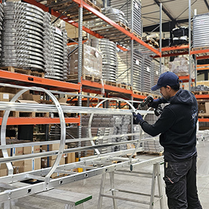 échelle alu montage