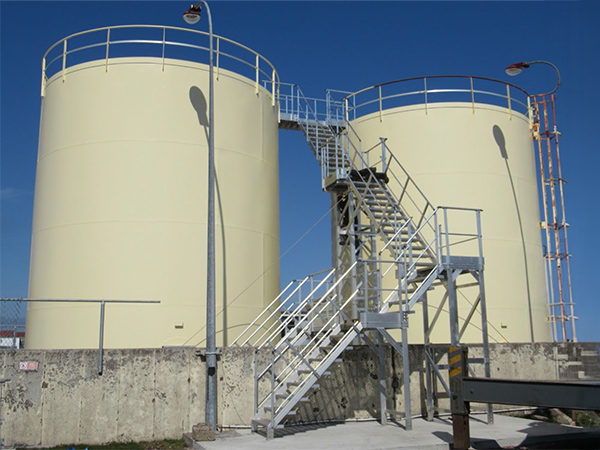 escalier industriel aluminium acbi silo