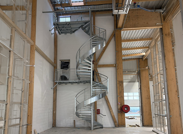 escalier hélicoïdal entreprise