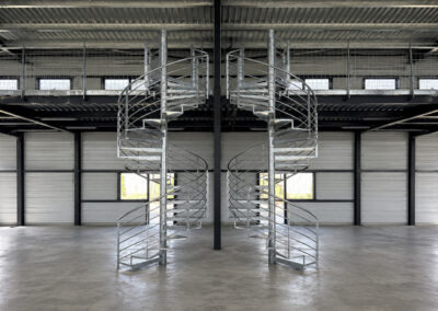 escaliers hélicoidaux pour entrepot