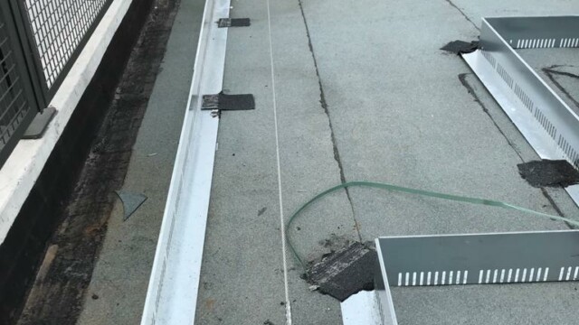 depart ligne de vie sur dalle béton