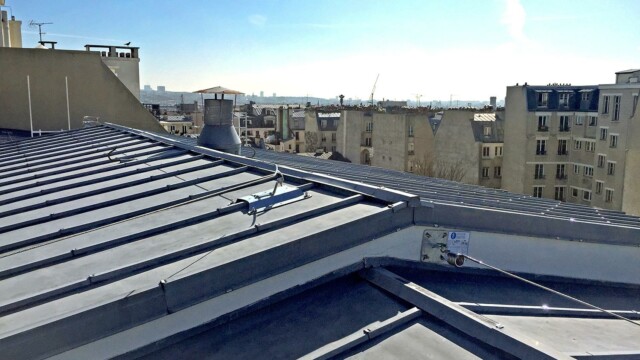 ligne de vie zinc acbi sur toit