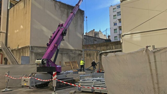 Mise en place auvent